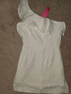 NWT Lilly Pulitzer Kipton Romper Resort white pineapple pucker 4